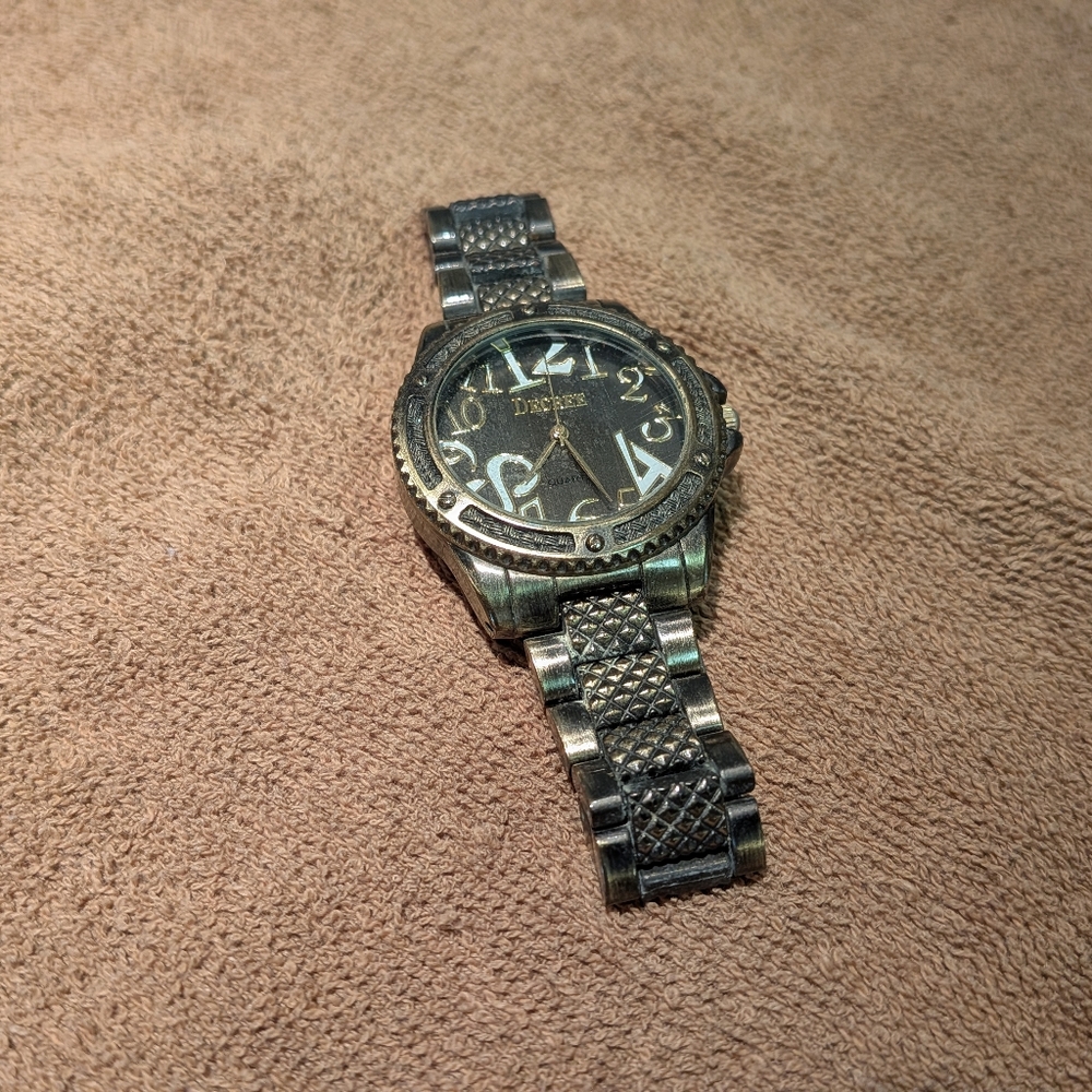 Decree Abstract Numbers Quartz Japan Movement Men's Watch UNTESTED